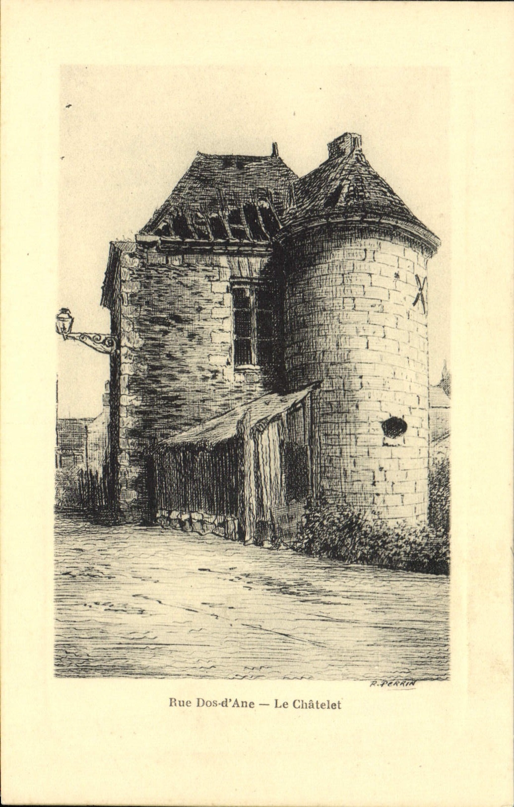 CPA Rue Dos d'ane le chatelet