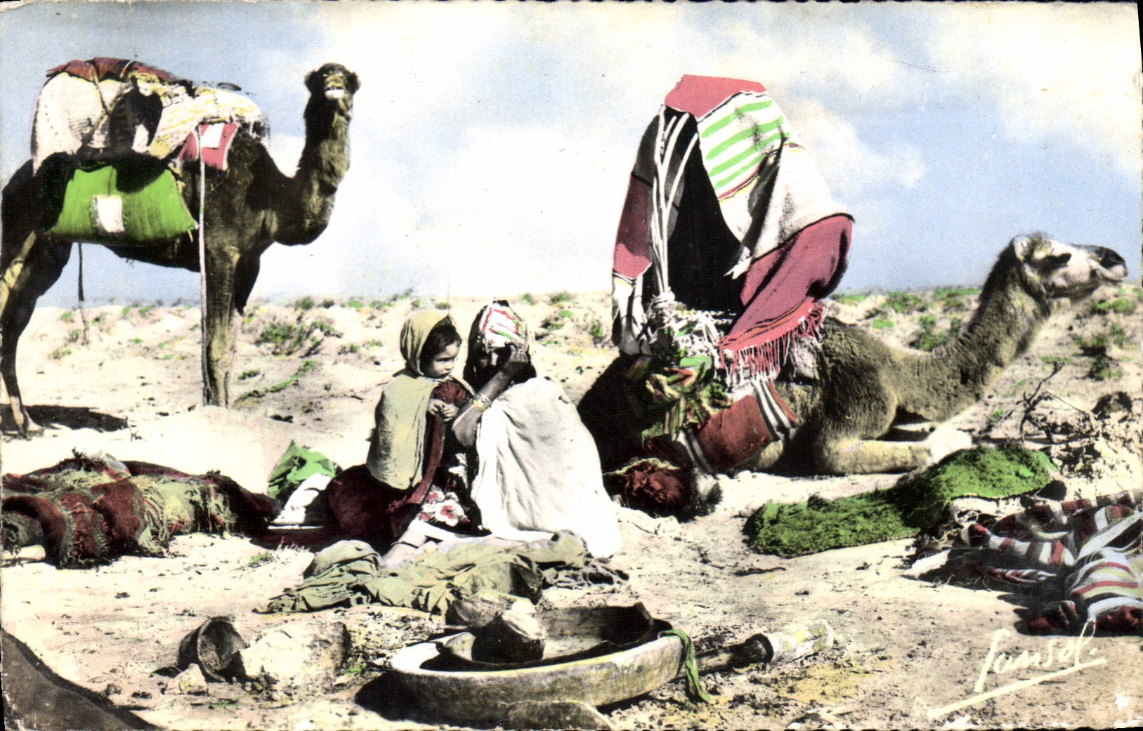CPM Campement de nomades Chameau