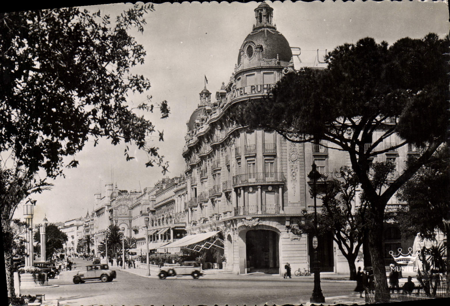 CPM Nice L'Hotel Ruhl et la Promenade des Anglais