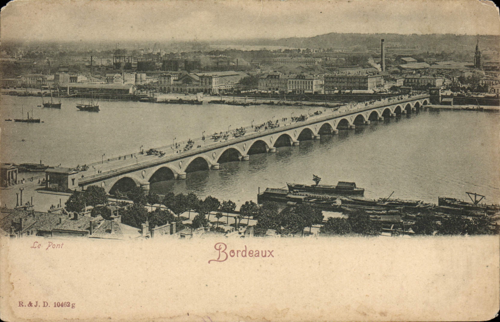 CPA Bordeaux Vue Generale 