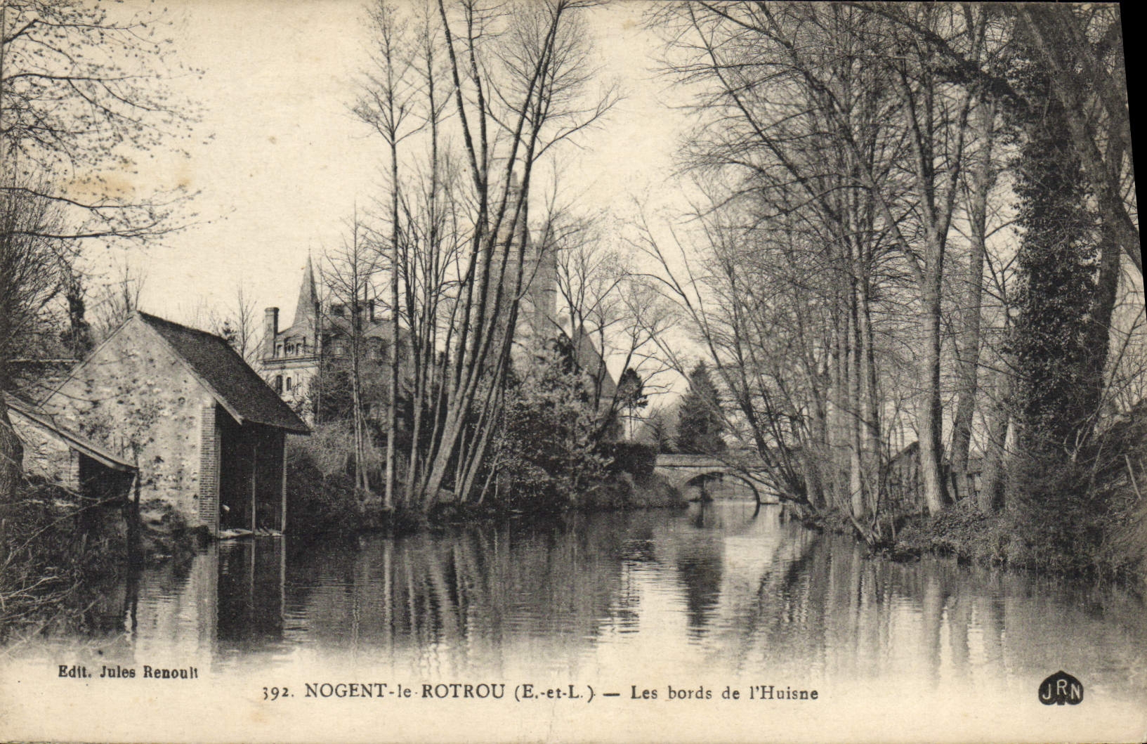 CPA Nogent le Rotrou Les Bords de l'Huisne