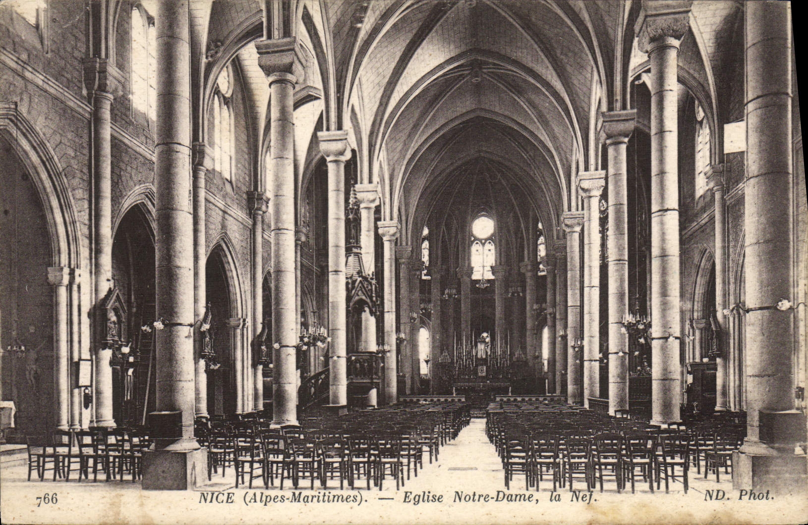 CPA Nice Eglise Notre Dame la Nef
