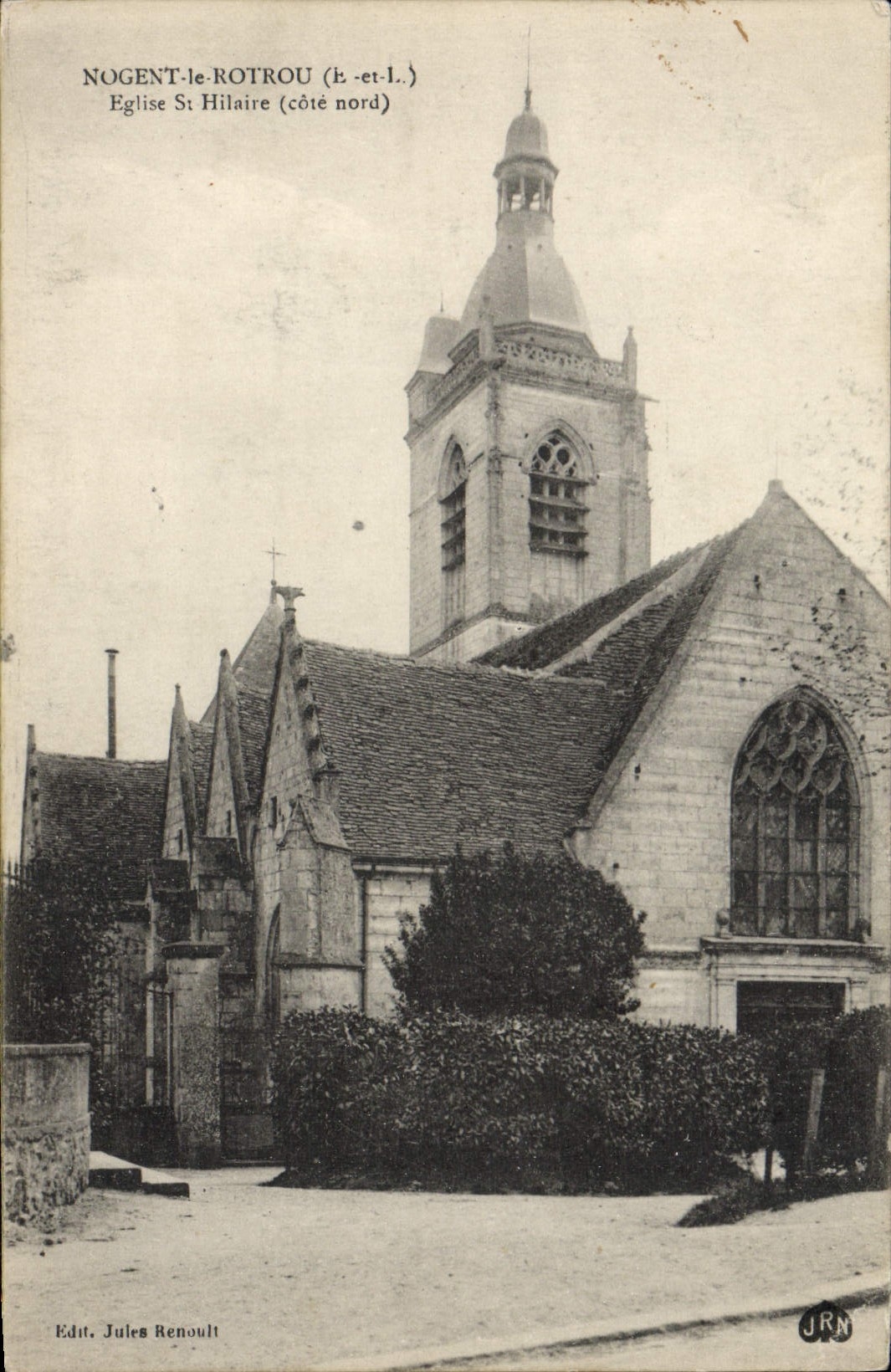 CPA Nogent Le Rotrou Eglise St Hilaire