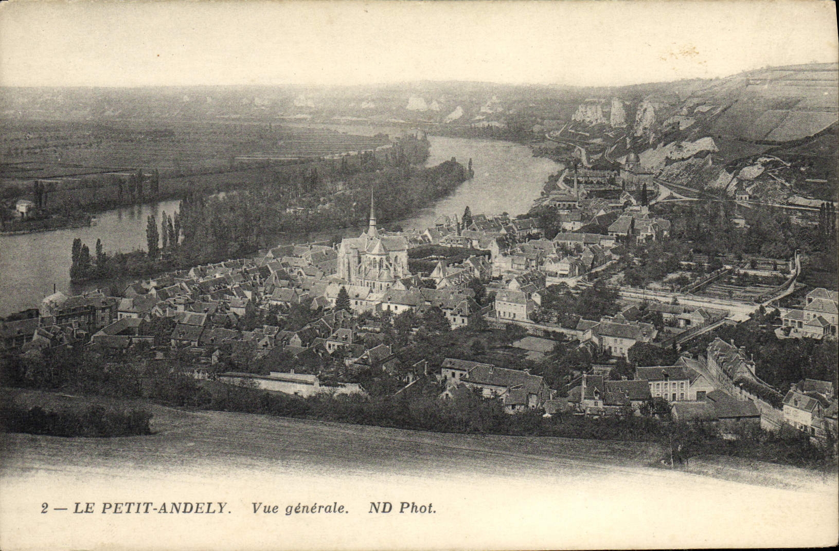 CPA Le Petit Andely Vue Generale 