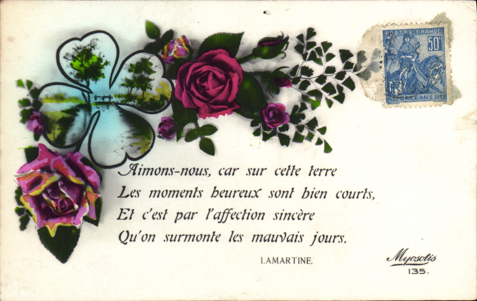 CPA Fantaisie Fleurs 