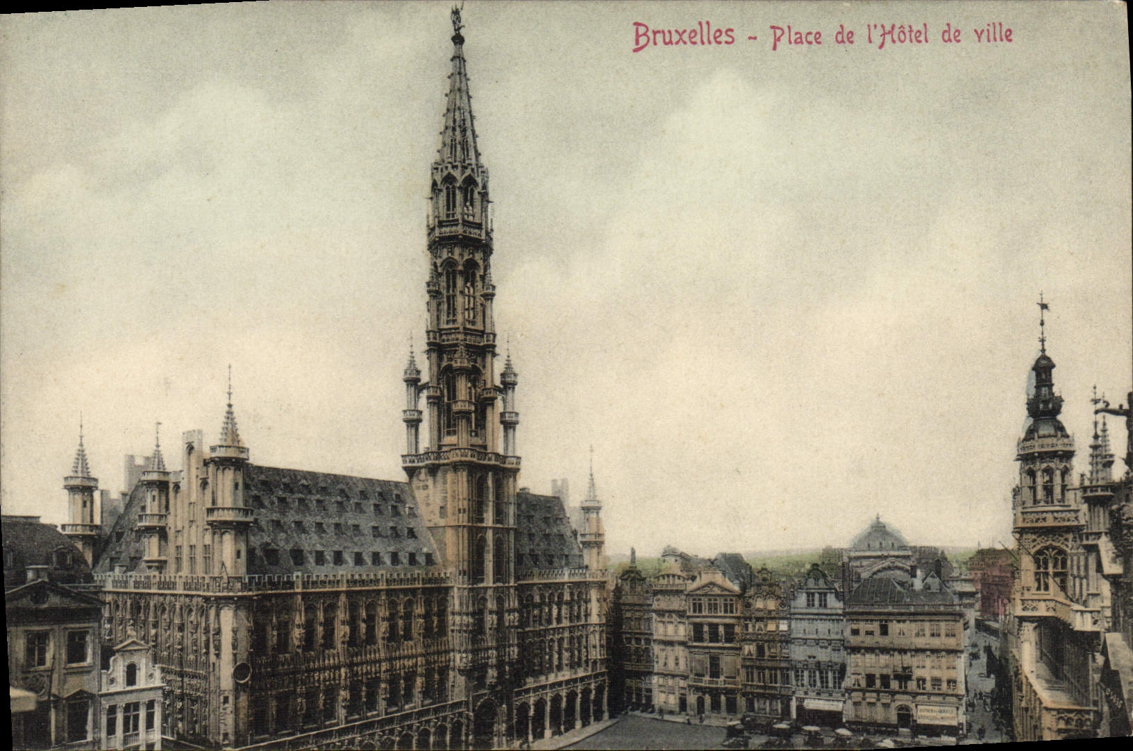 CPA Bruxelles Place de L'Hotel de Ville