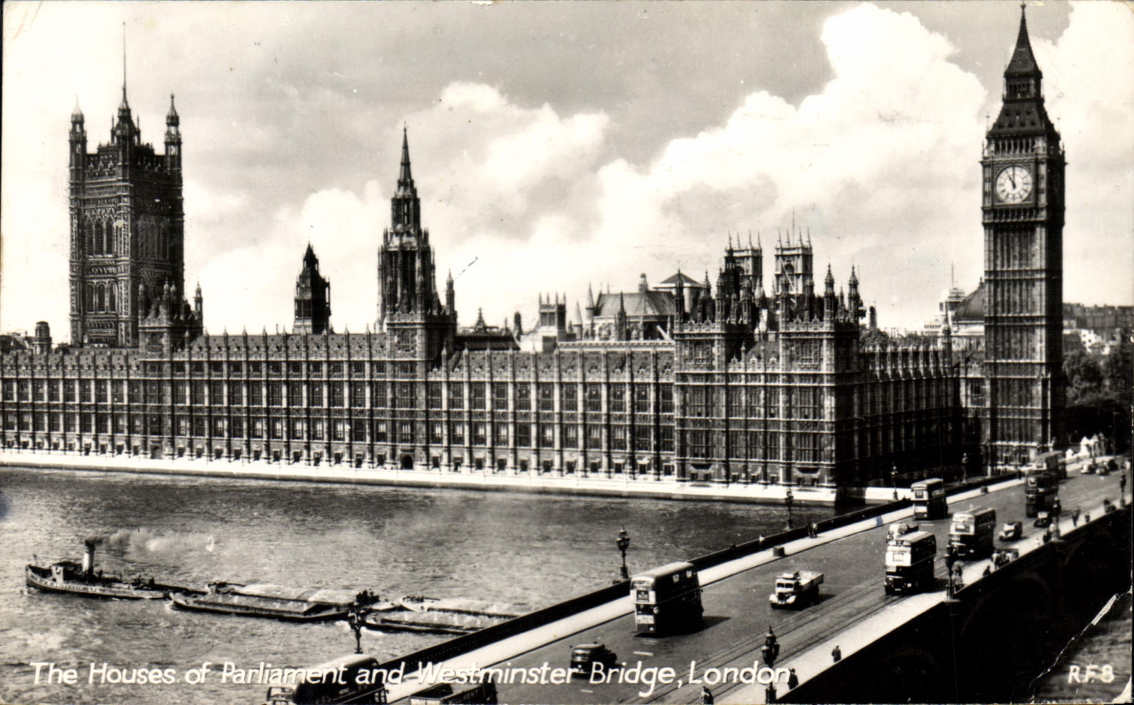 CPM The houses of Parliament and Westminster Bridge London 