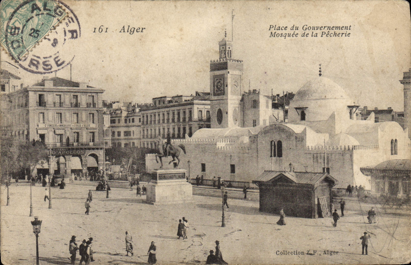 CPA Alger Place du Gouvernement Mosquee de la pecherie