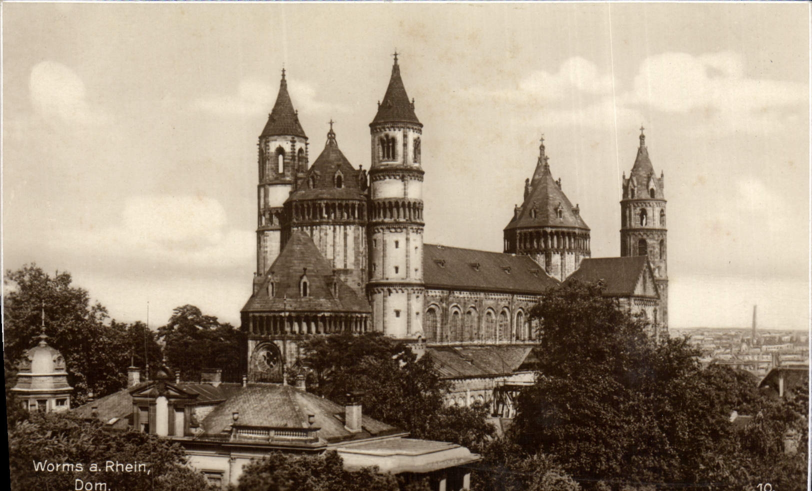 CPA Worms a Rhein Dom