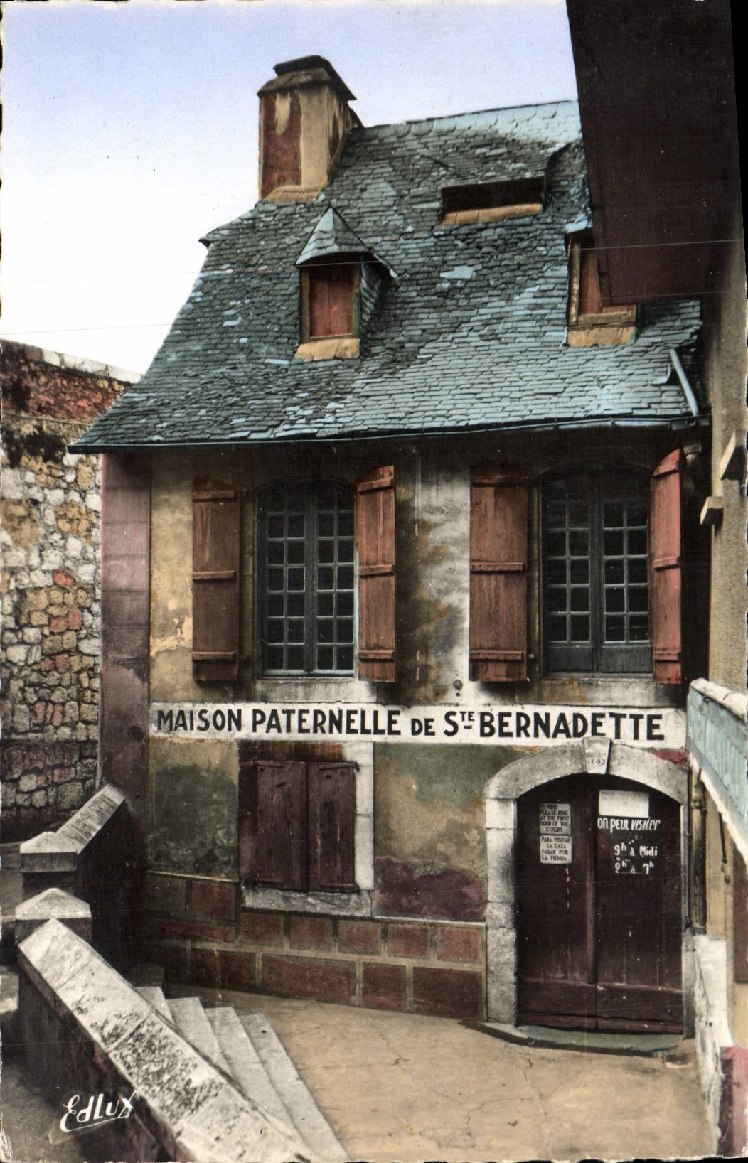 MODERN CARD Heavy Paternal House of co. Bernadette Soubirous