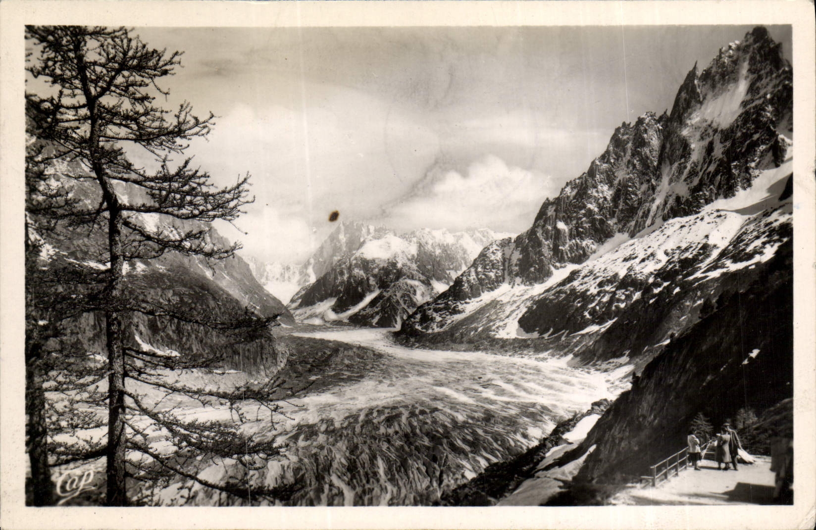 POSTAL MODERNA Chamonix Mont Blanc ve en el mar del hielo