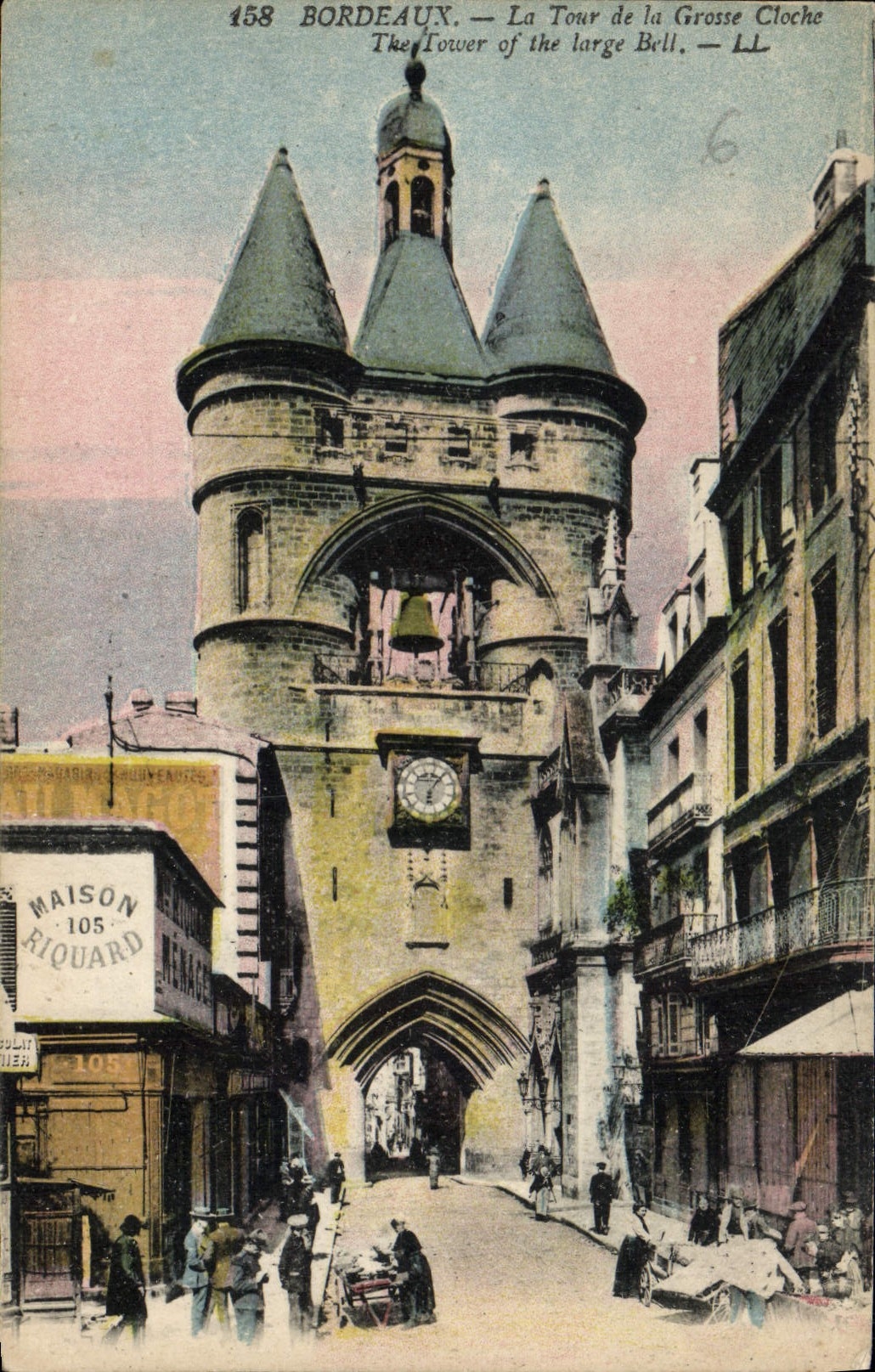 CPA Bordeaux La Tour de la Grosse Cloche (animee)