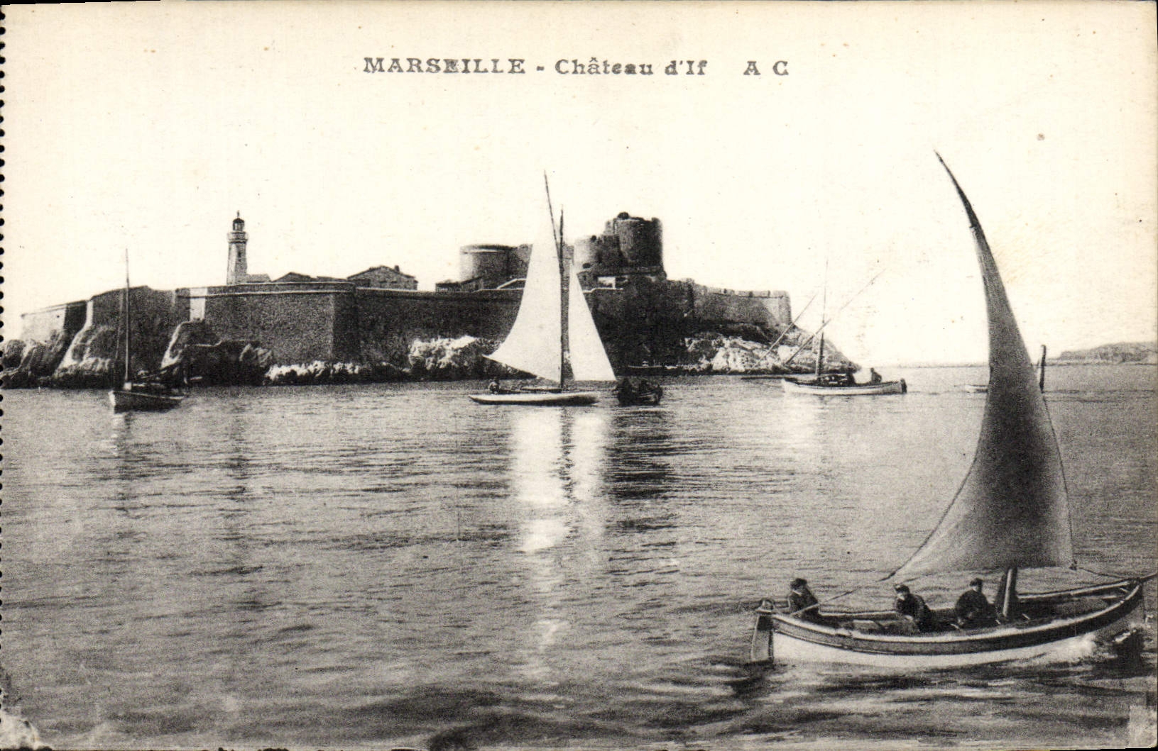 CPA Marseille Chateau d'if Bateau