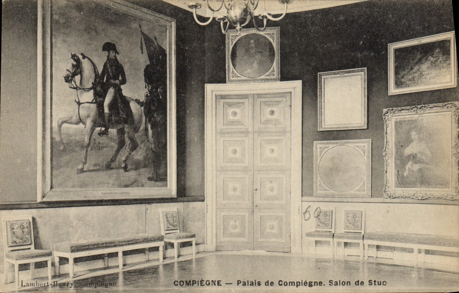 CPA Compiegne Palais Salon de Stuc Napoleon 1er