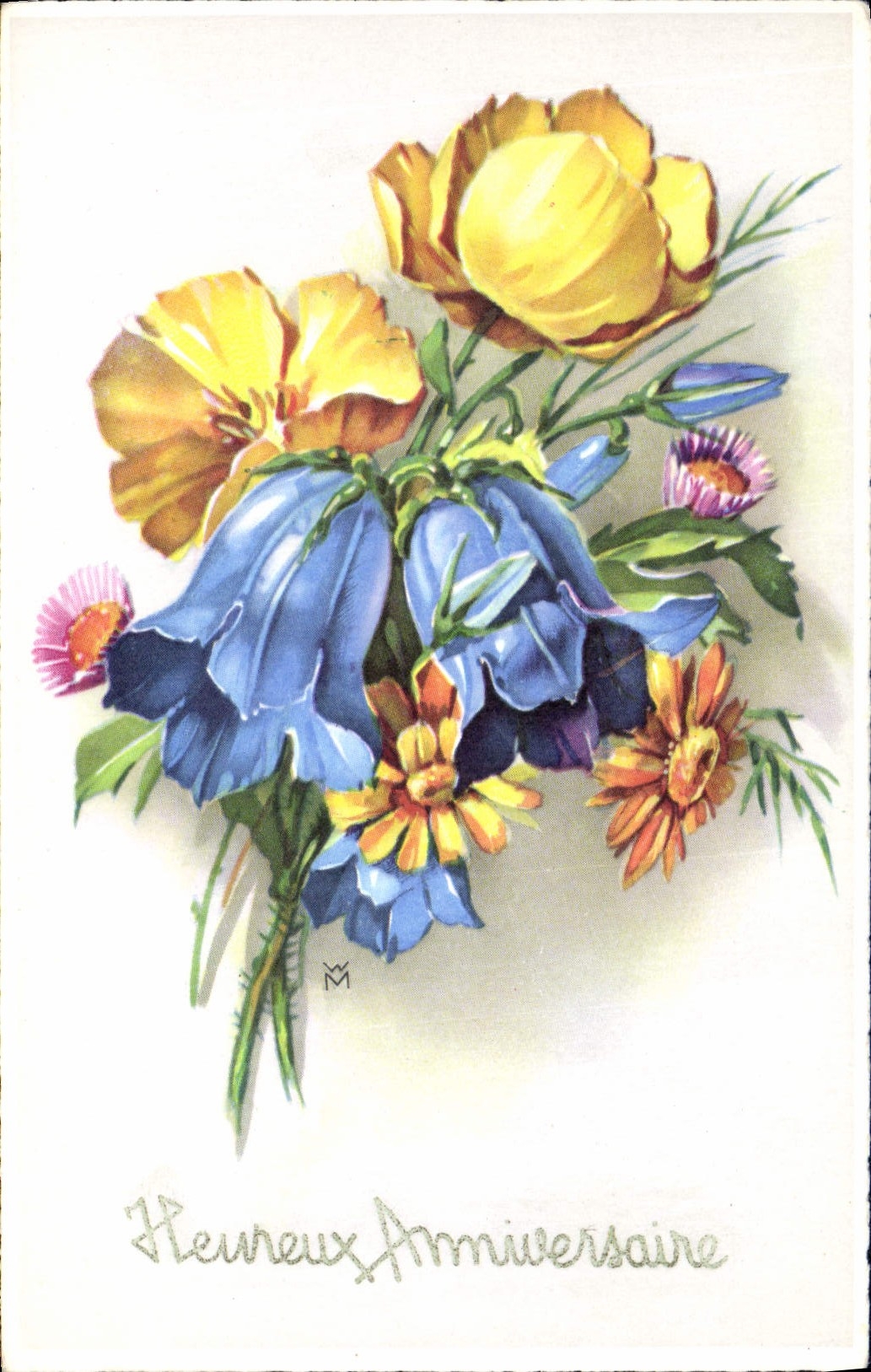 CPA Fantaisie Fleurs 