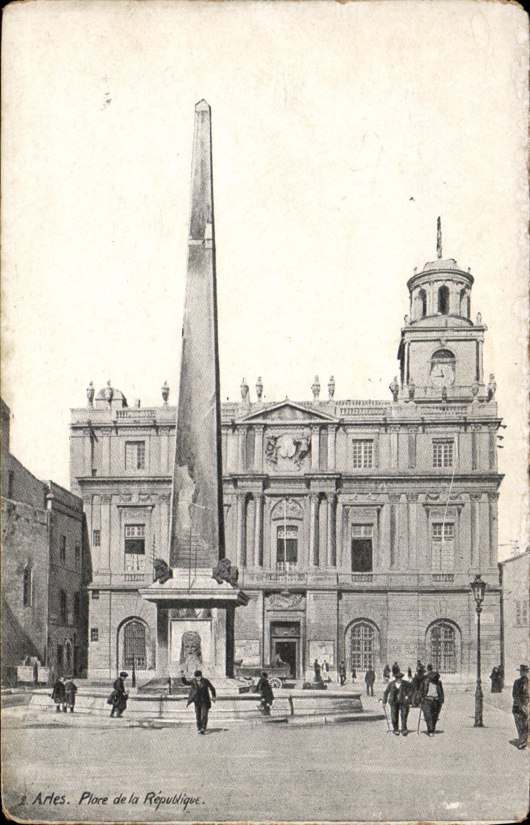 CPA Arles Place De La Republique