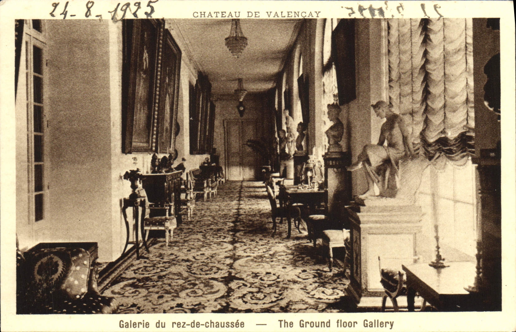 CPA Chateau De Valencay Galerie du rez de chaussee