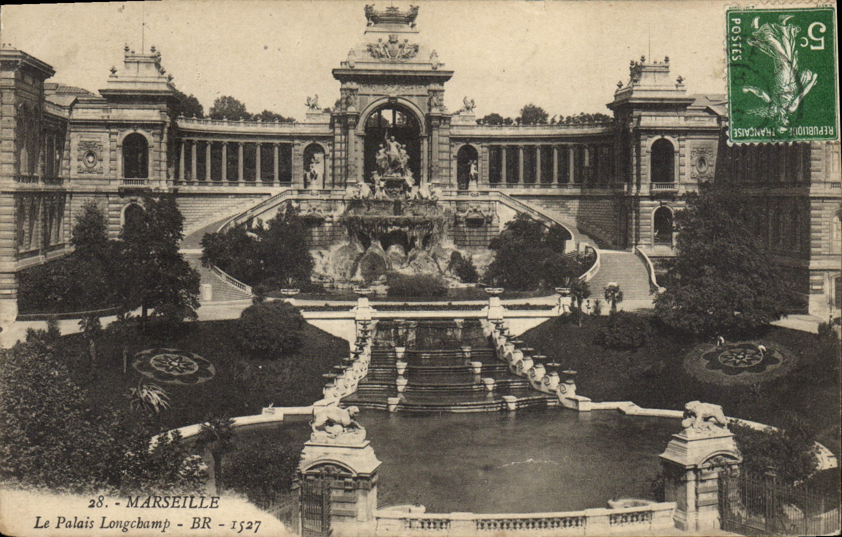 CPA Marseille Le Palais Longchamp