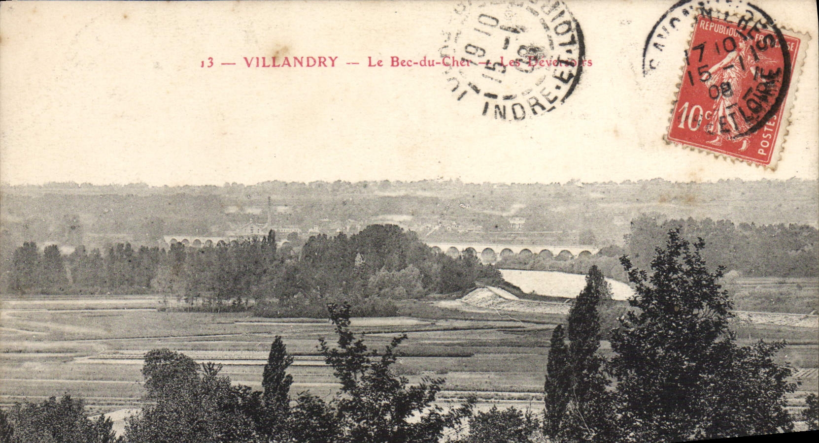 CPA Villandry Le Bec Du Cher