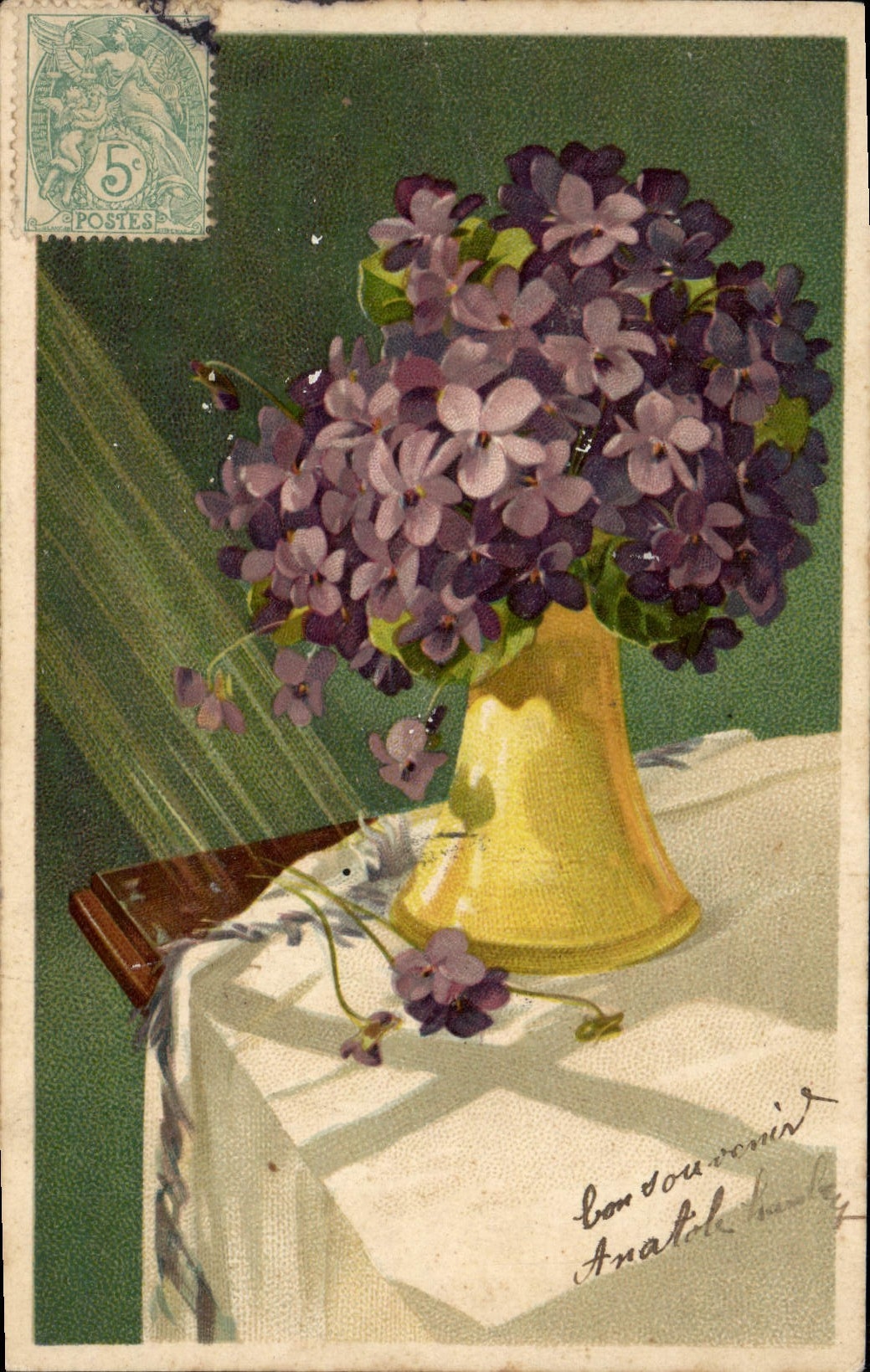 CPA Fantaisie Fleurs