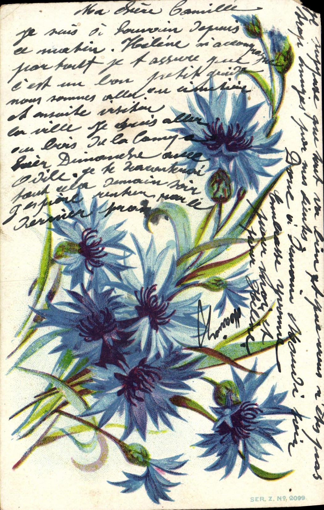 CPA Fantaisie Fleurs