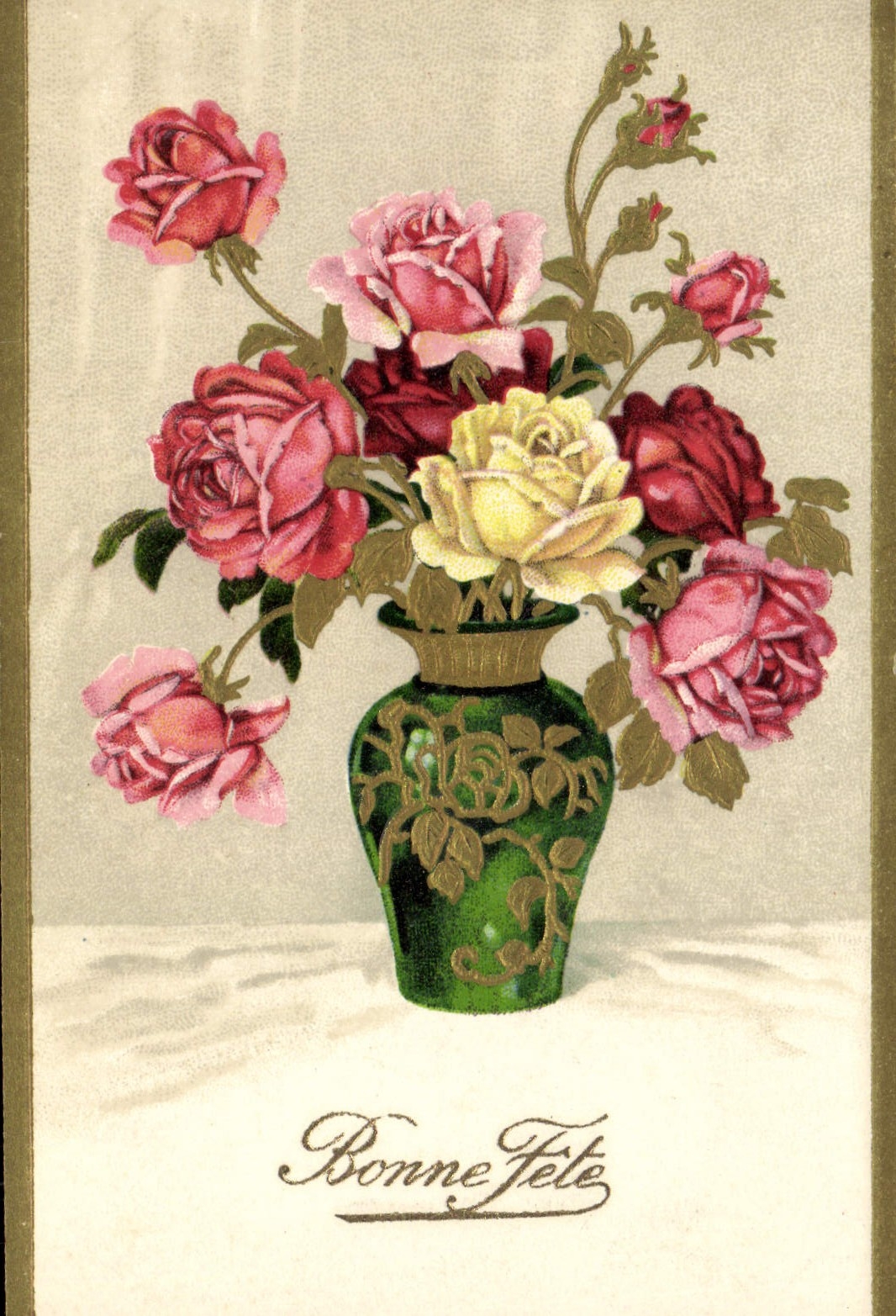 CPA Fantaisie Fleurs