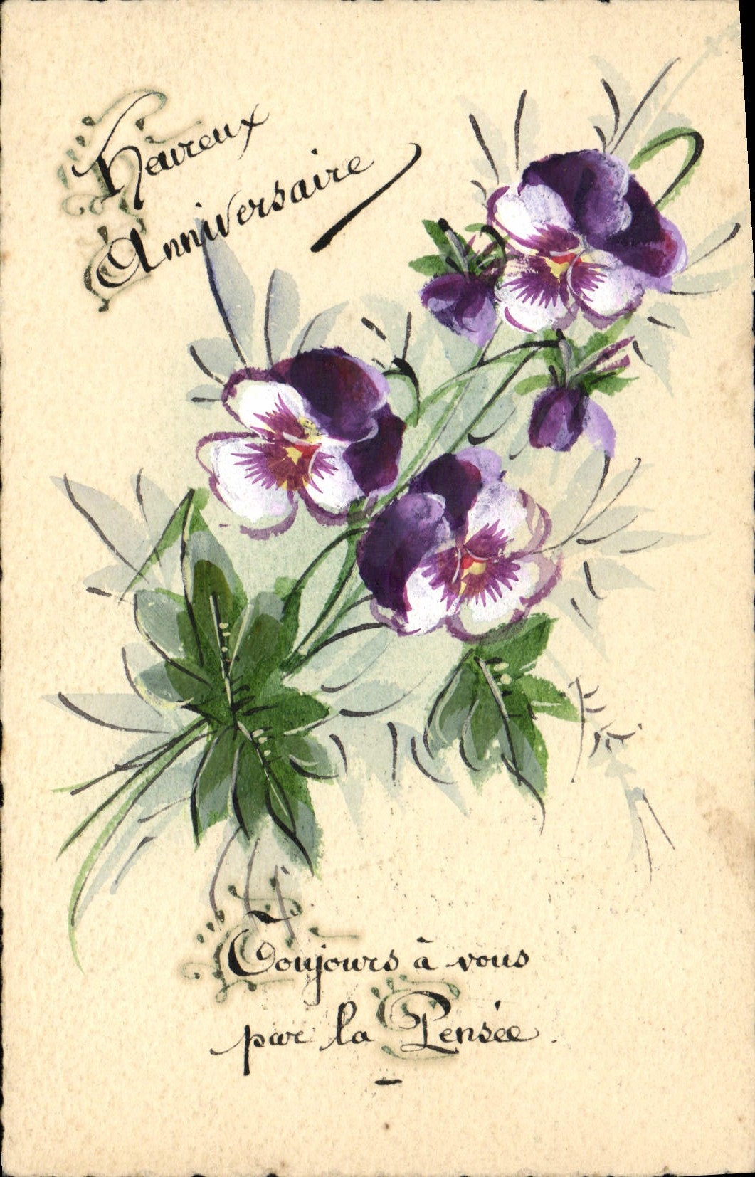 CPA Fantaisie Fleurs