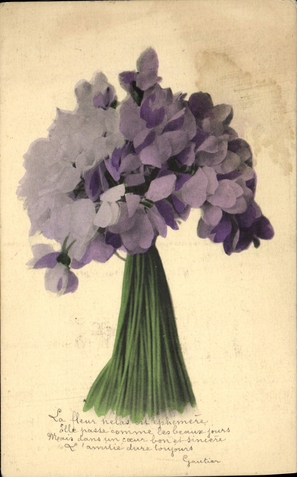 CPA Fantaisie Fleurs