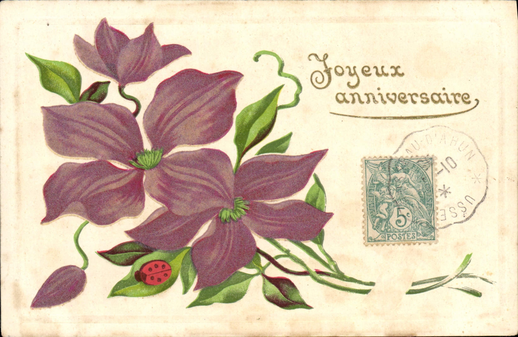 CPA Fantaisie Fleurs