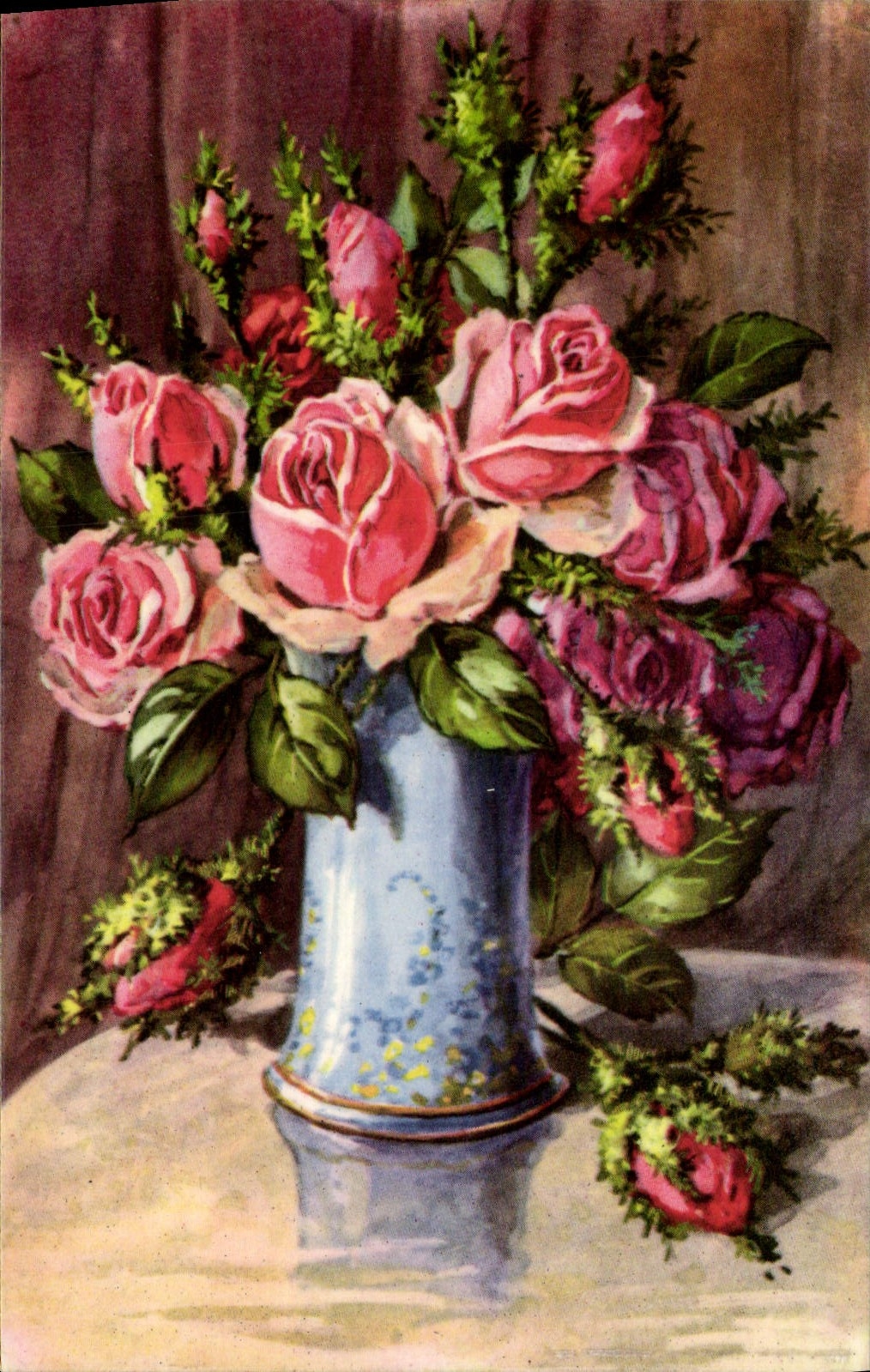 CPA Fantaisie Fleurs