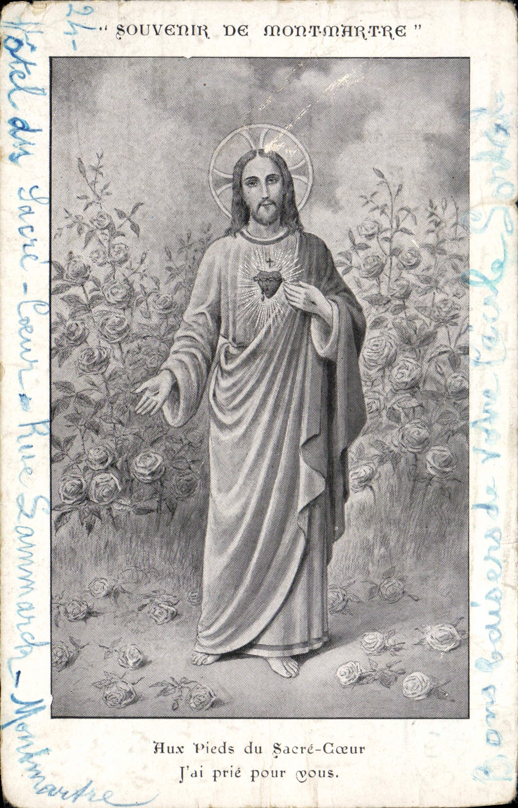 CPA Fantaisie Souvenir de Montmartre 
