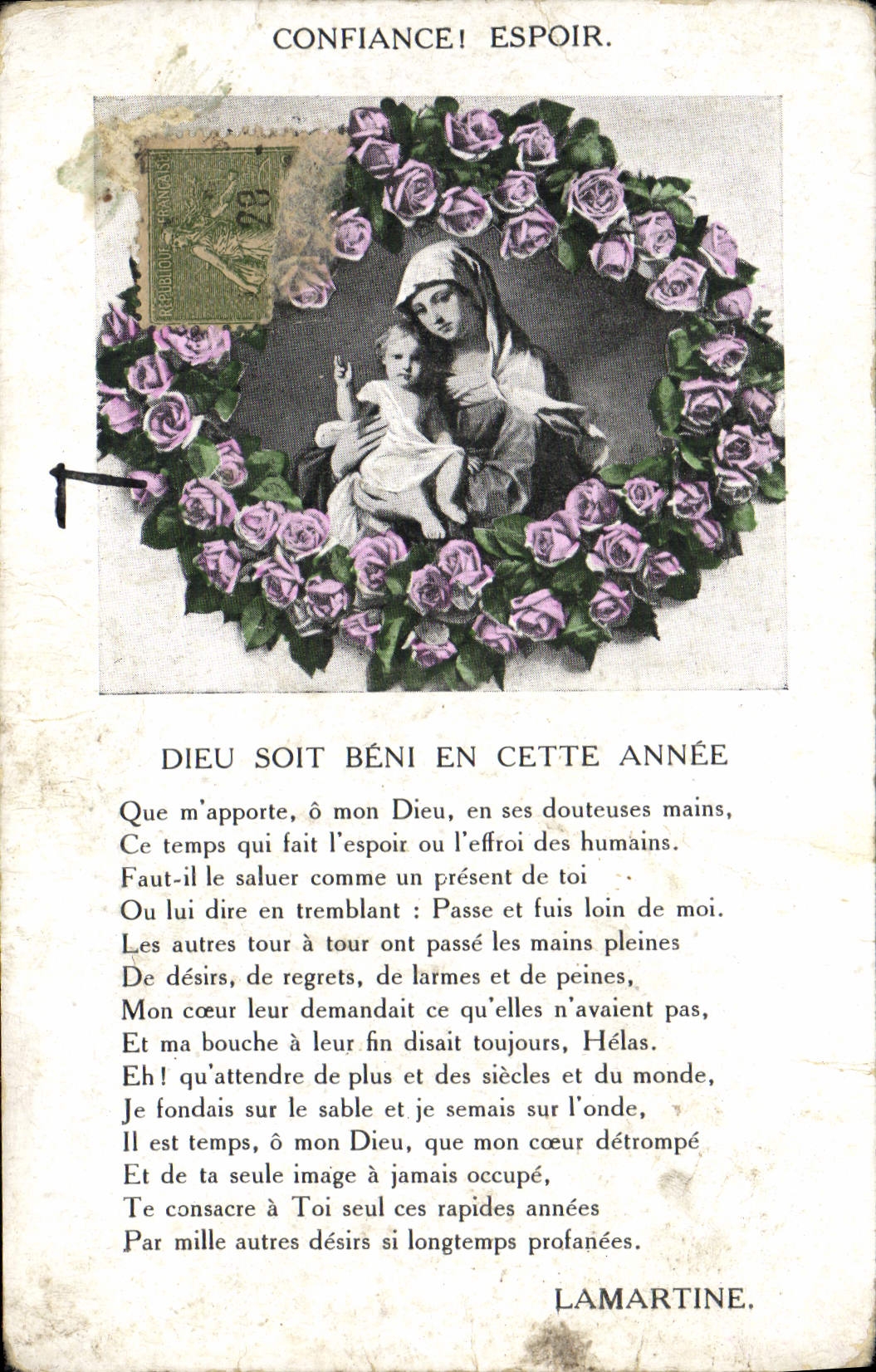 CPA Fantaisie Vierge 