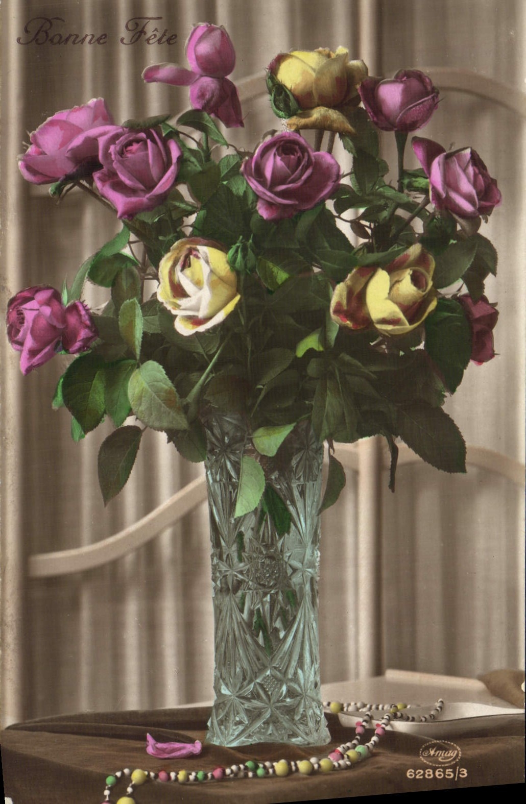 CPA Fantaisie Fleurs