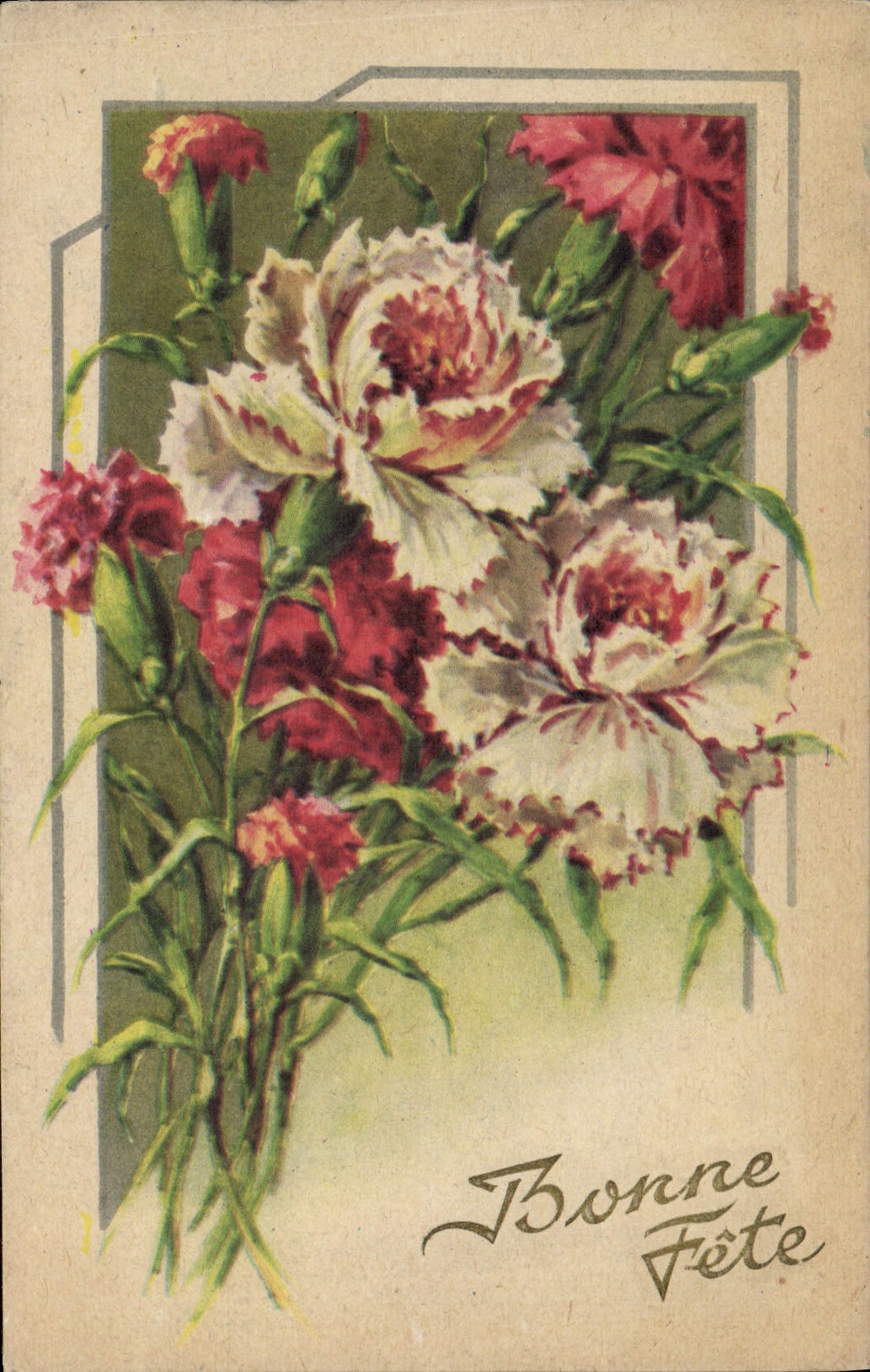 CPA Fantaisie Fleurs