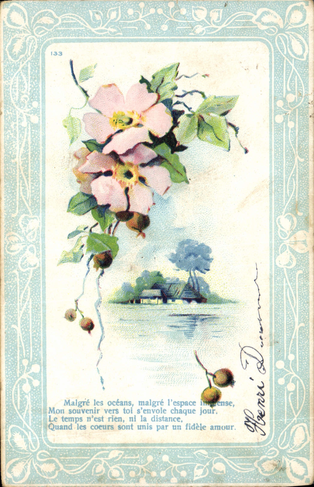 CPA Fantaisie Fleurs 