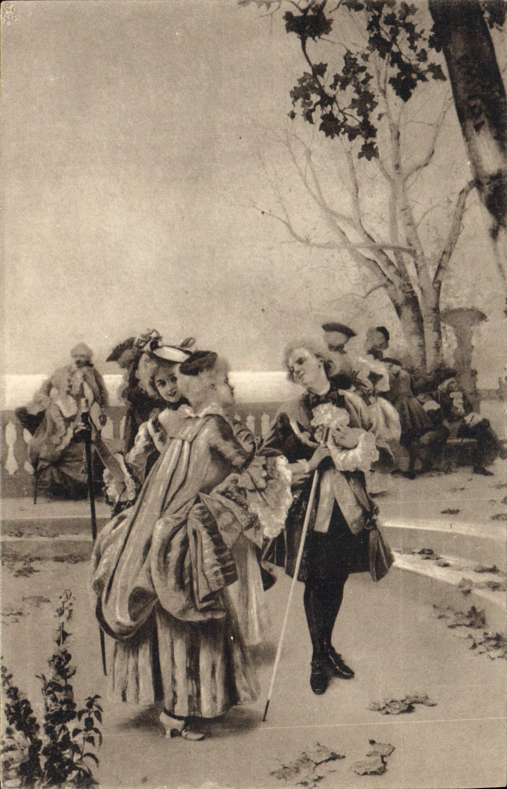 VINTAGE POSTCARD Casino of Monte Carlo On the terrace Louis XV Monaco