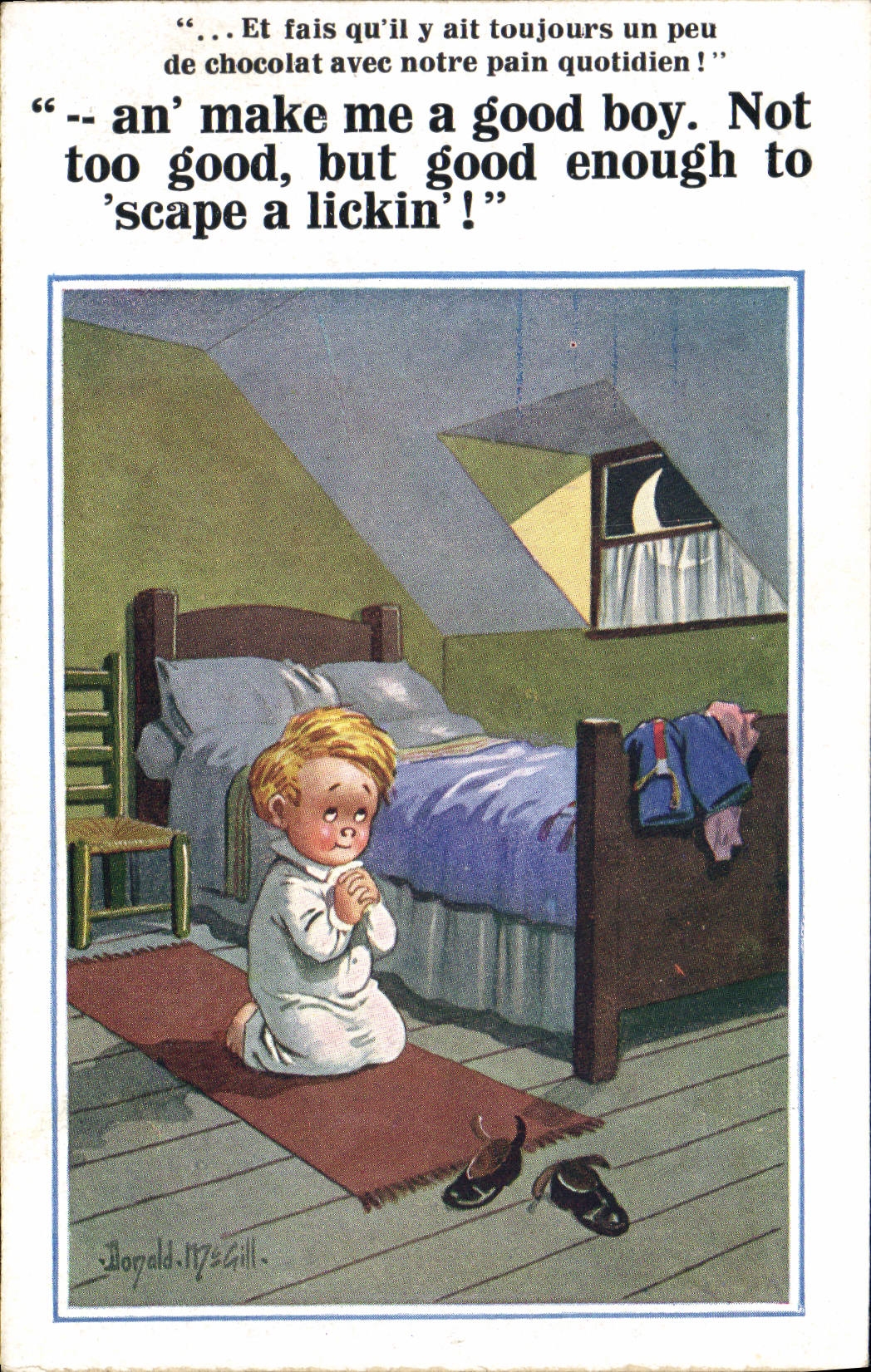 CPA Fantaisie Enfant Donald McGill