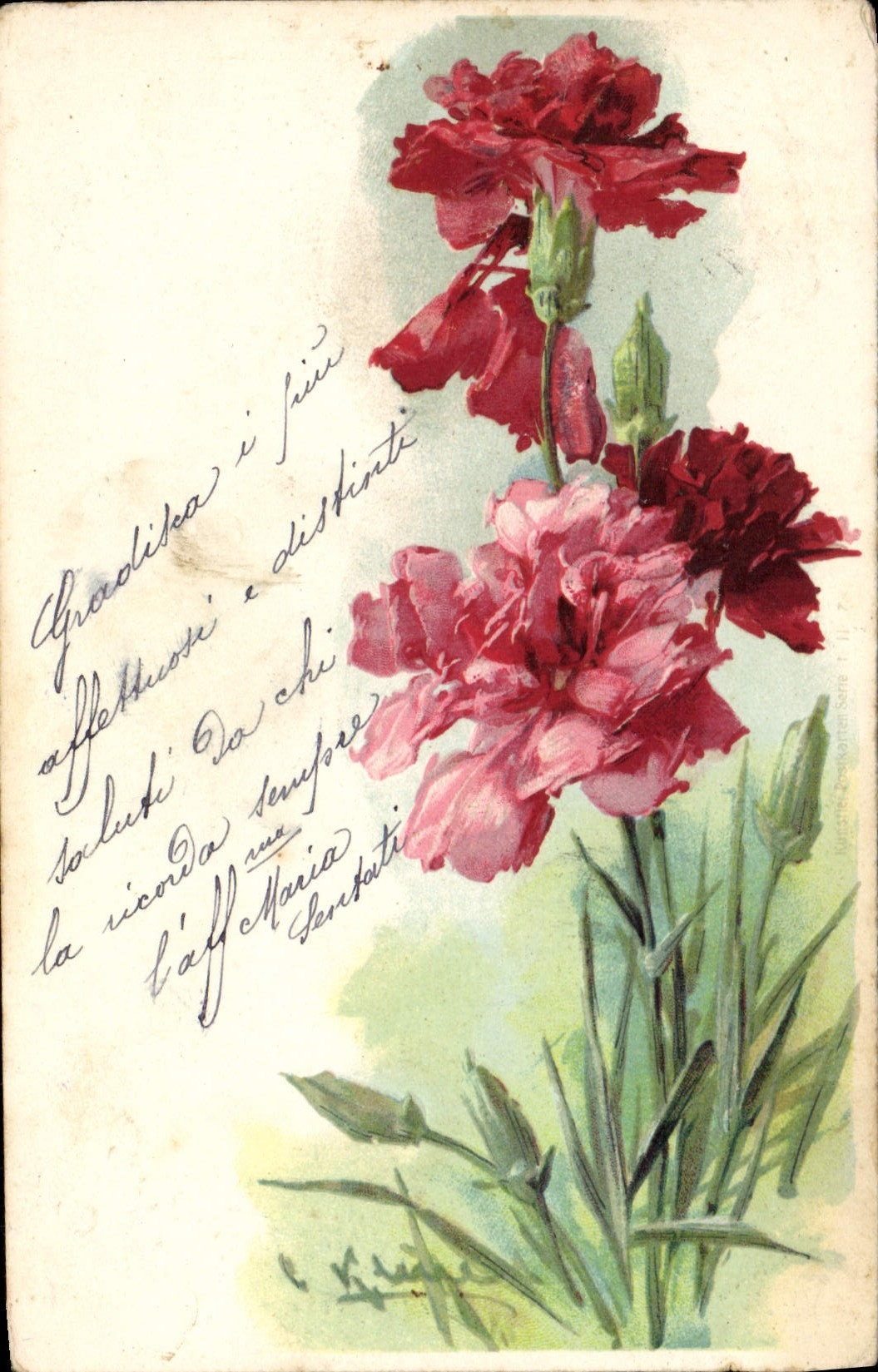 CPA Fantaisie Fleurs 