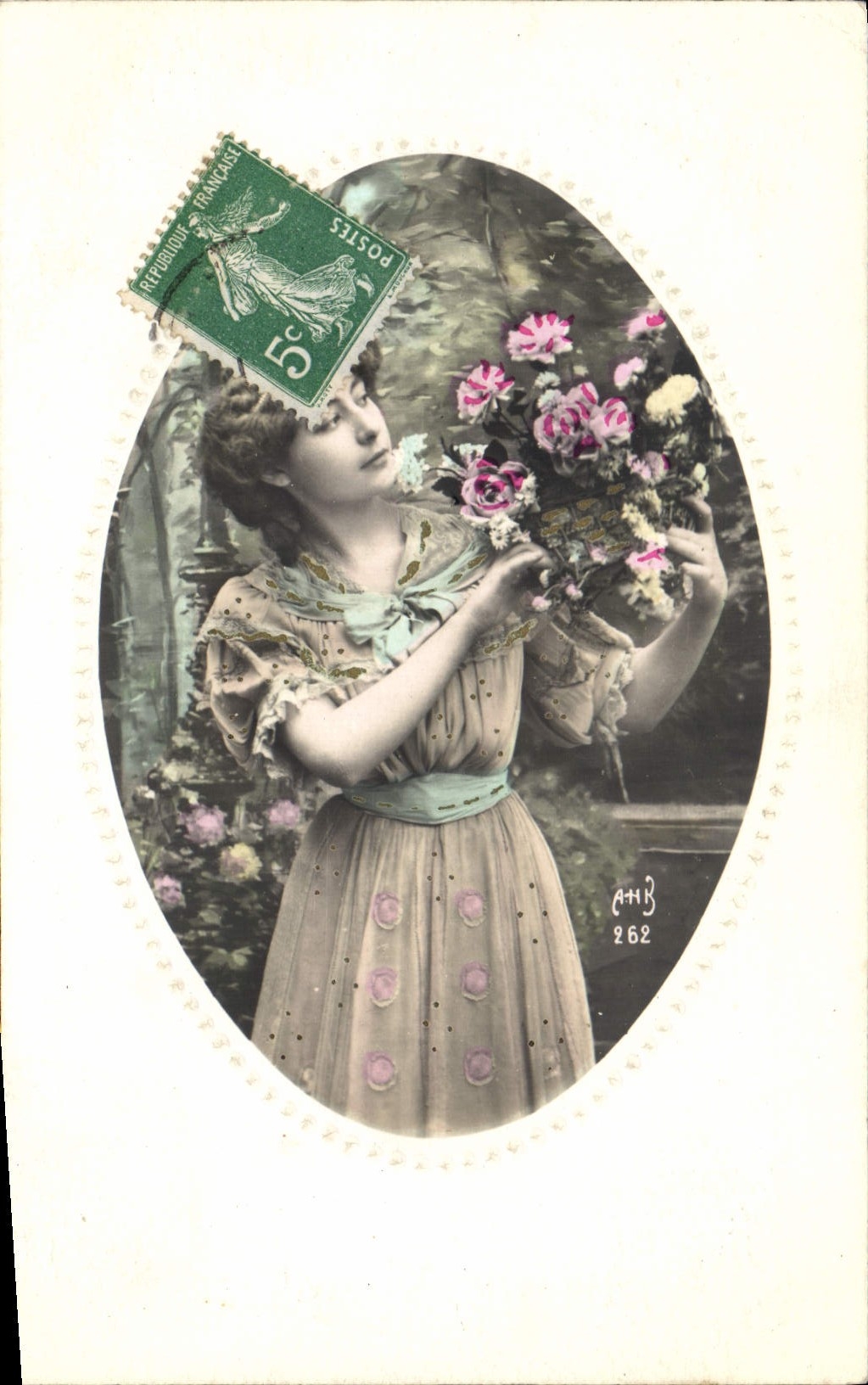 VINTAGE POSTCARD Fantasy Woman