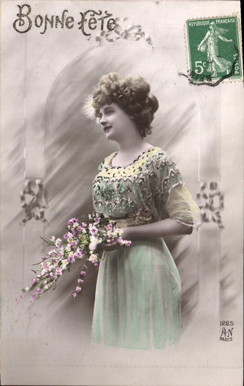 VINTAGE POSTCARD Fantasy Woman