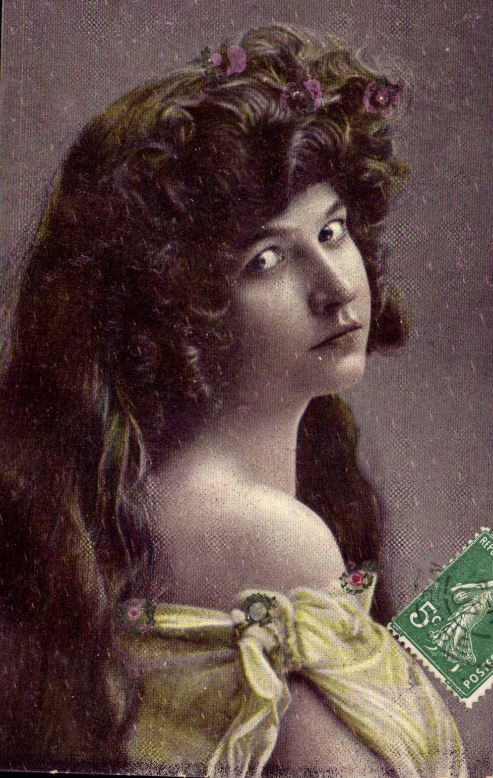 VINTAGE POSTCARD Fantasy Woman