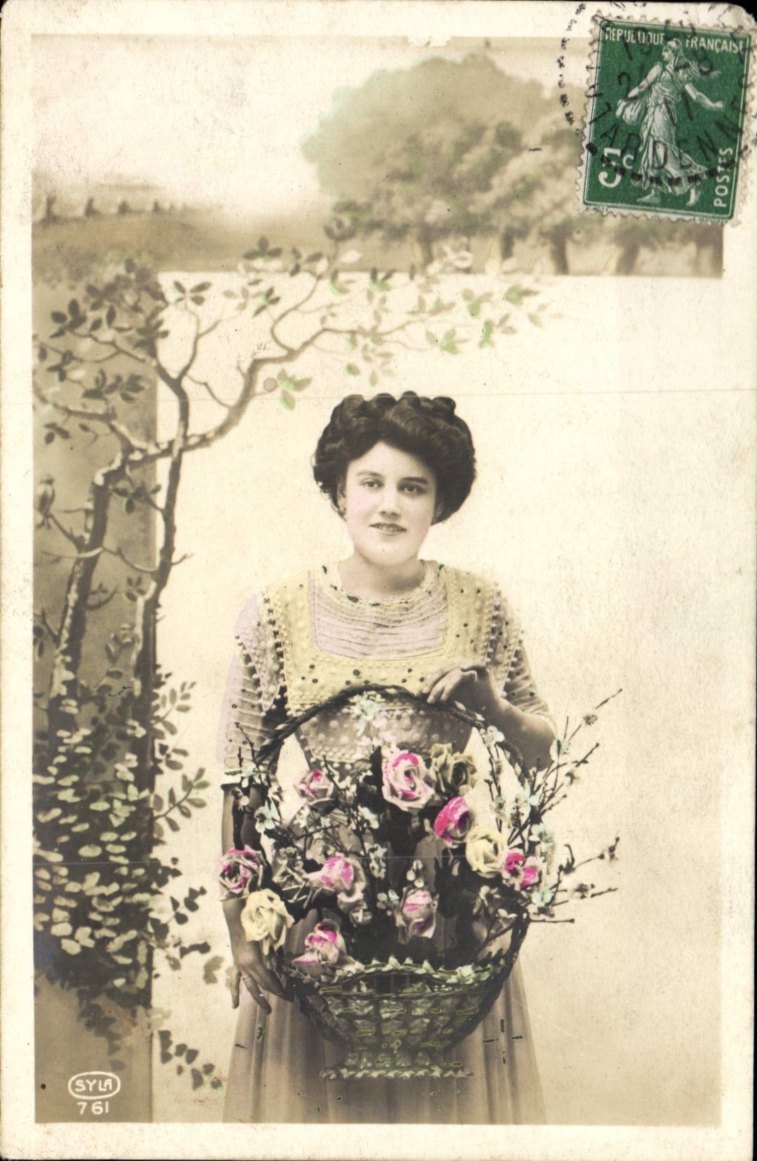 VINTAGE POSTCARD Fantasy Woman