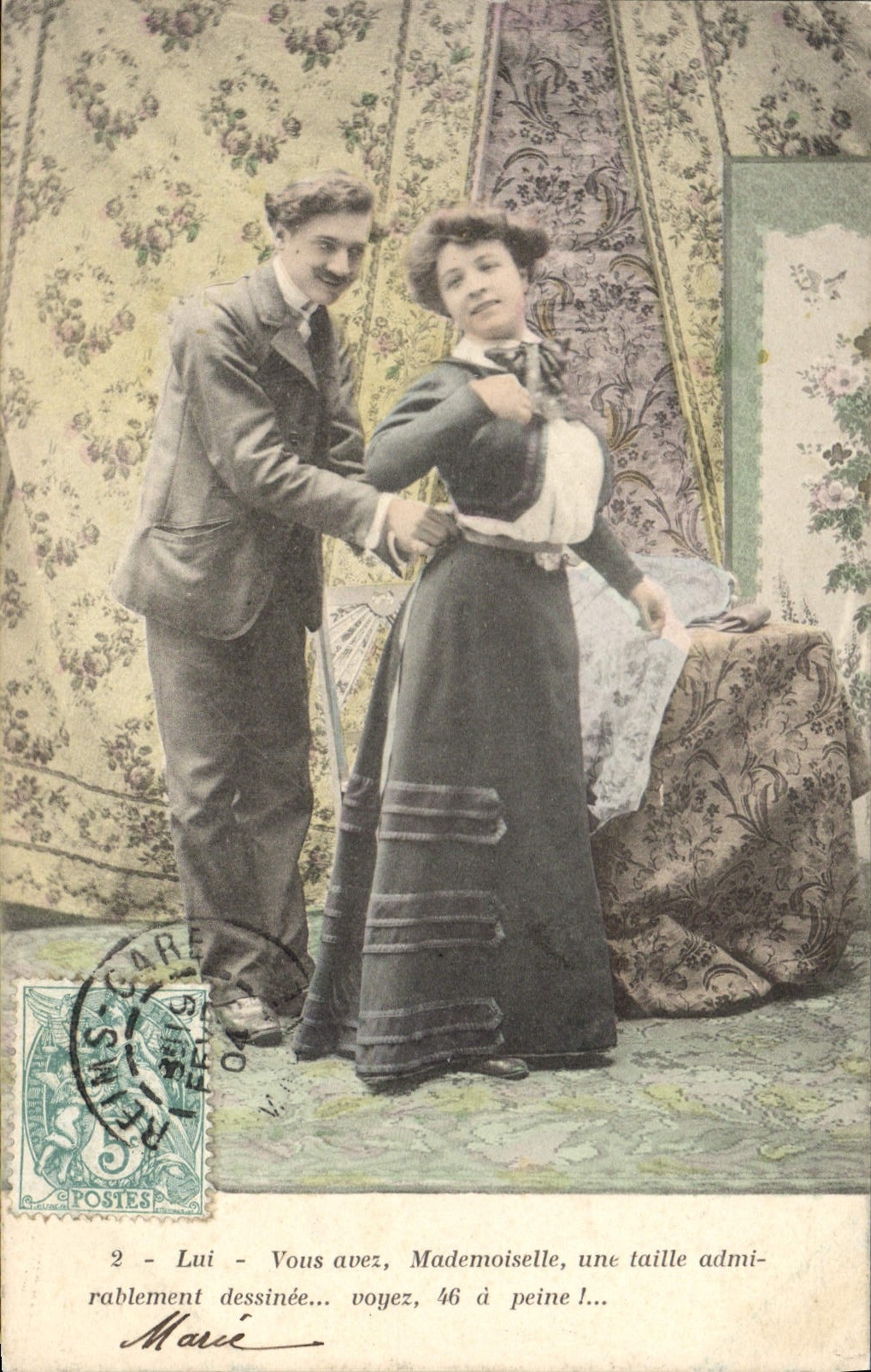 VINTAGE POSTCARD Fantasy Woman