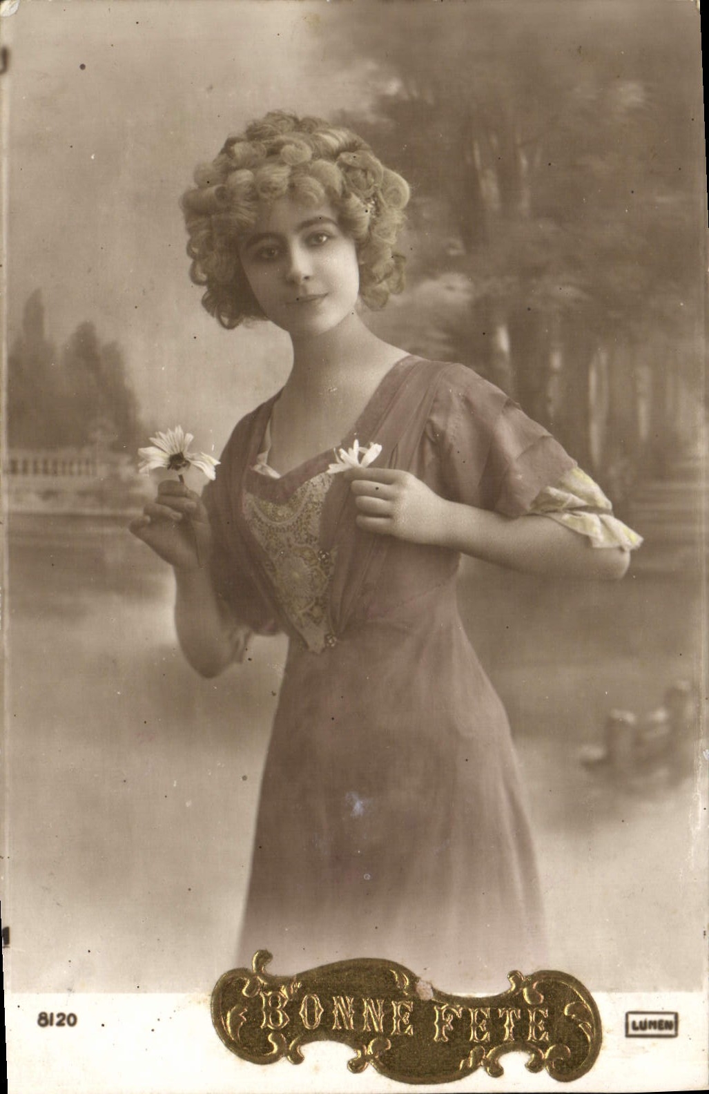 VINTAGE POSTCARD Fantasy Woman