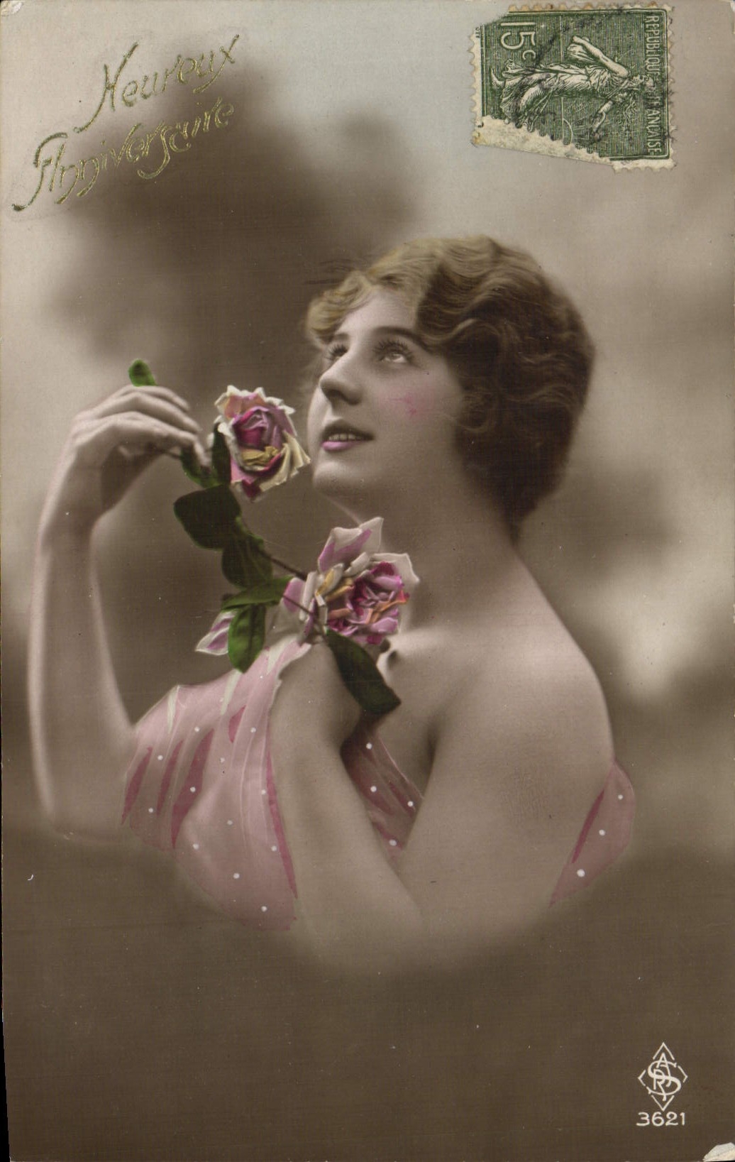 VINTAGE POSTCARD Fantasy Woman