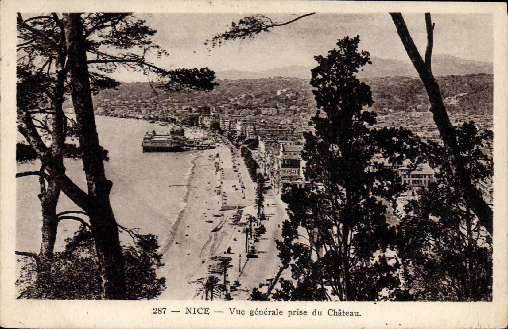 Opinión de la POSTAL de la VENDIMIA Niza tomada del castillo