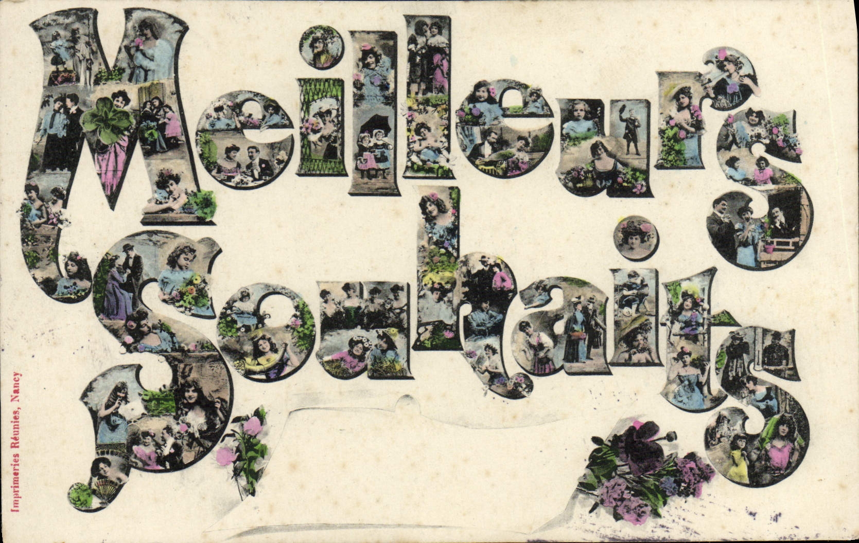 CPA Fantaisie Meilleurs souhaits 