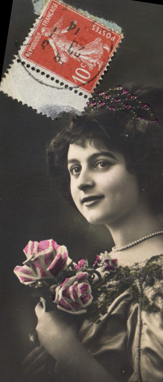 VINTAGE POSTCARD Fantasy Woman