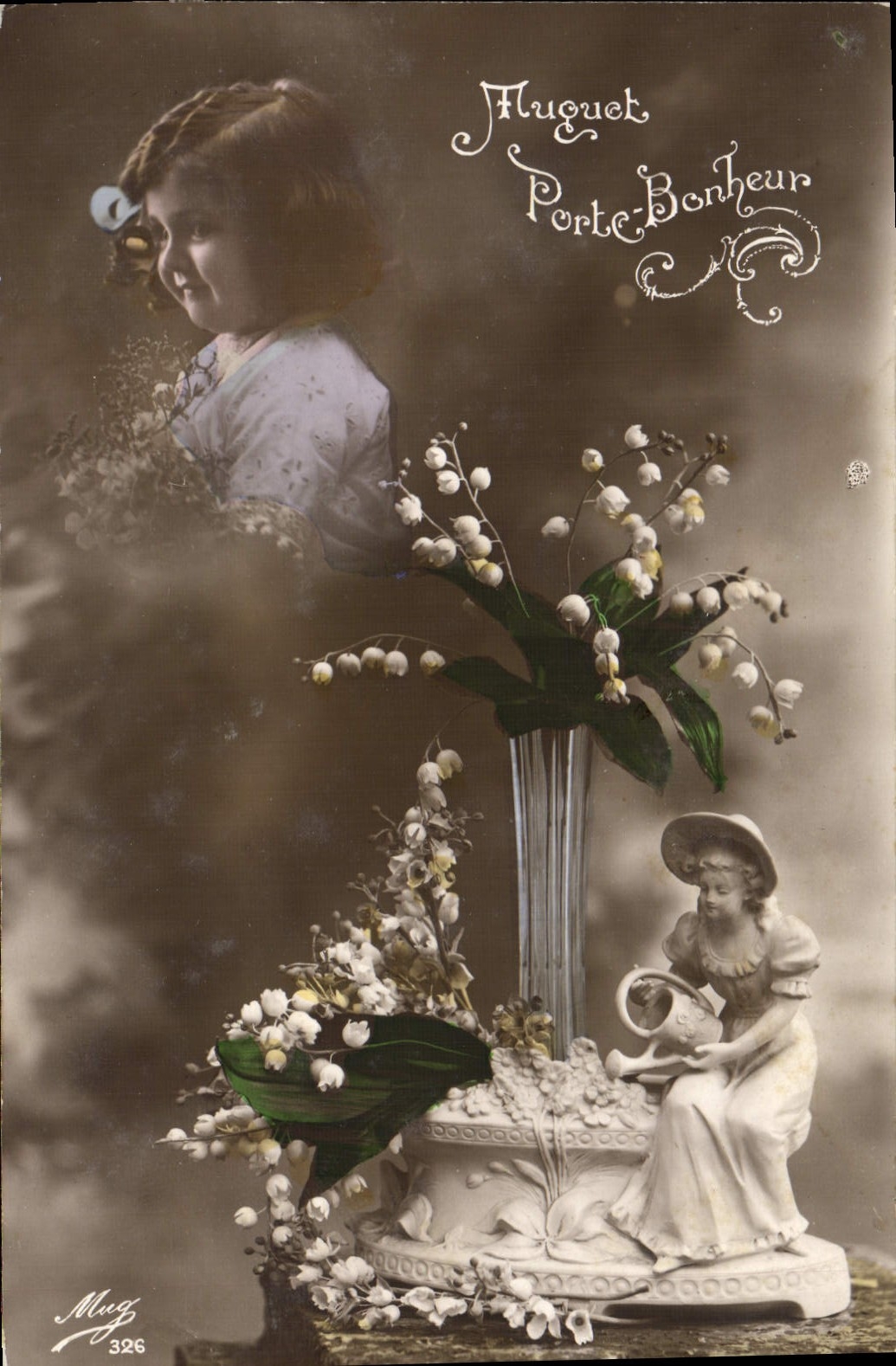 CPA Fantaisie Enfant santon Muguet