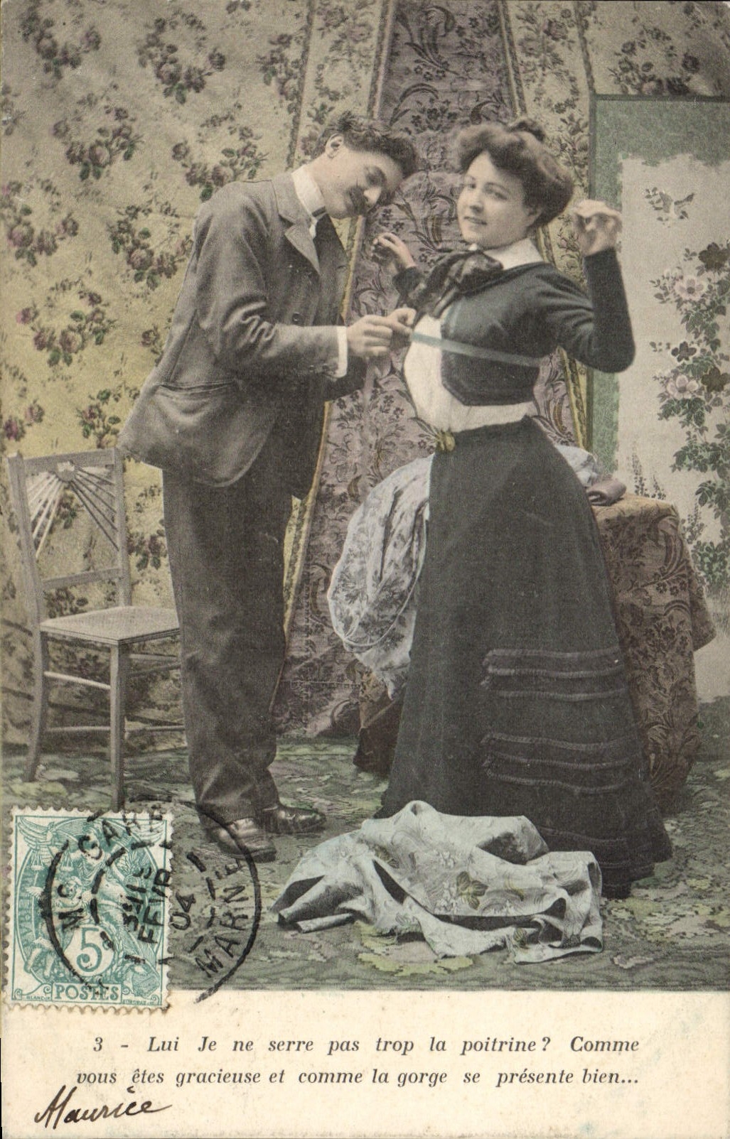 VINTAGE POSTCARD Fantasy Woman